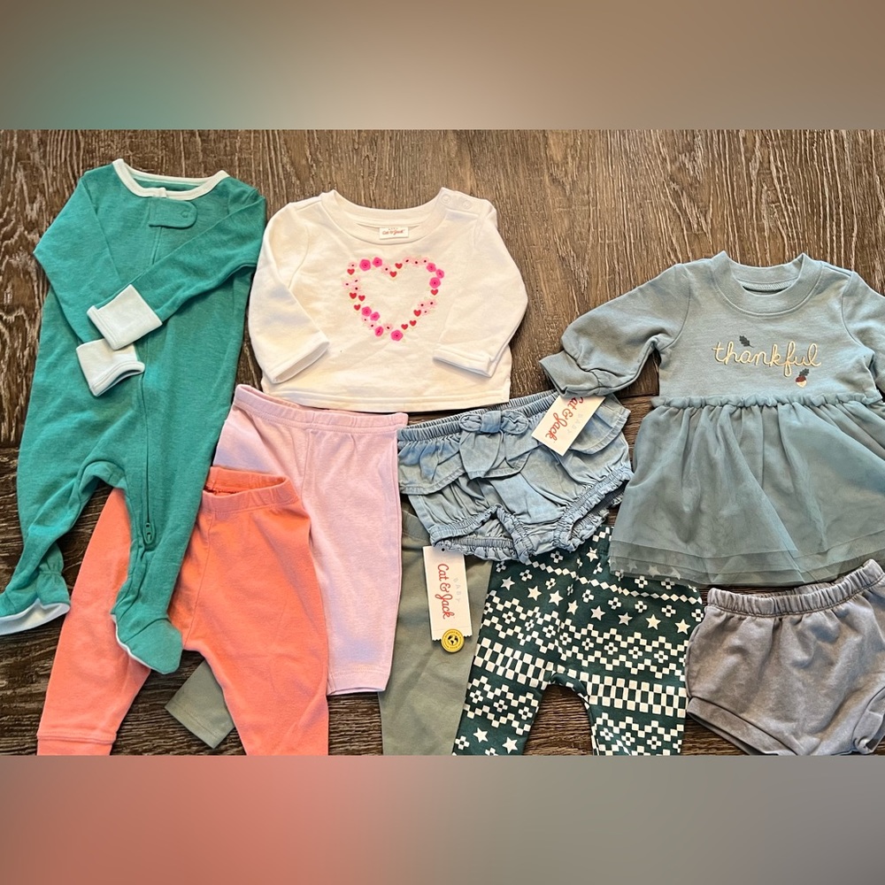 0-3 months baby girl bundle/lot